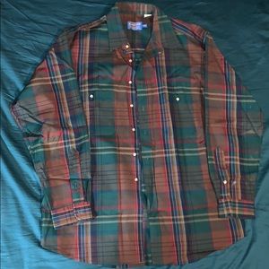 Vintage Pendleton Plaid 100% Virgin Wool Shirt